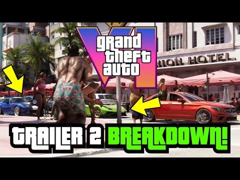 GTA 6 Full Trailer 2 Breakdown: All Cars, Characters, Map Locations, Story & More